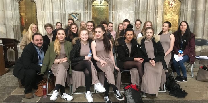 Sparsholt and Andover College students shine at Winchester Cathedral’s Education Service