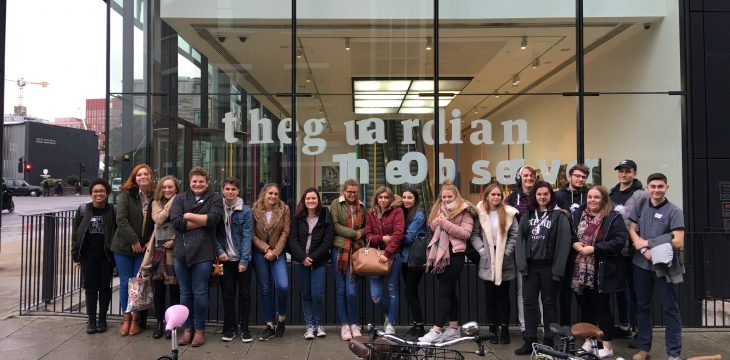English Language students get bespoke training with The Guardian newspaper