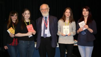 Professor Crystal, the Stephen Hawking of modern linguistics, visits Andover College