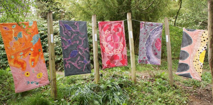 Students' Textile Designs On Display At Sir Harold Hillier Gardens
